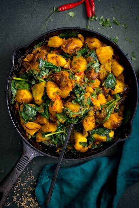 Saag Aloo